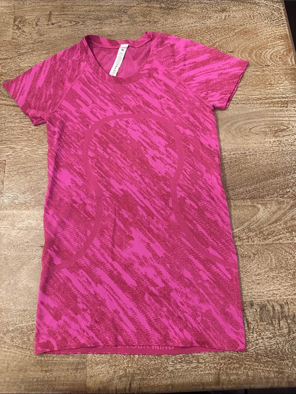 lululemon athletica Pink Active Short Sleeve Tee